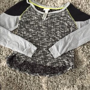 Lulus slouchy knitted long sleeve shirt/sweatshirt